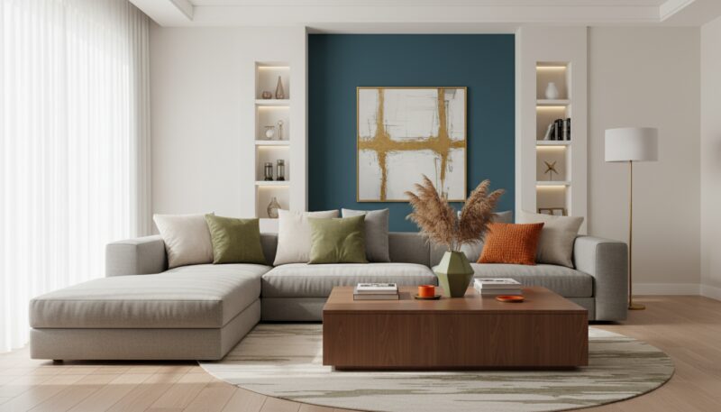 kombinovanje boja enterijer pravilo 60-30-10